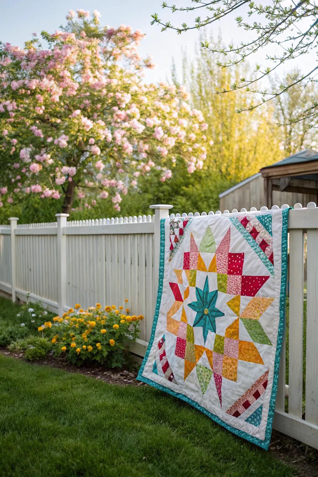 Comet Quilt: A vibrant and energetic design.