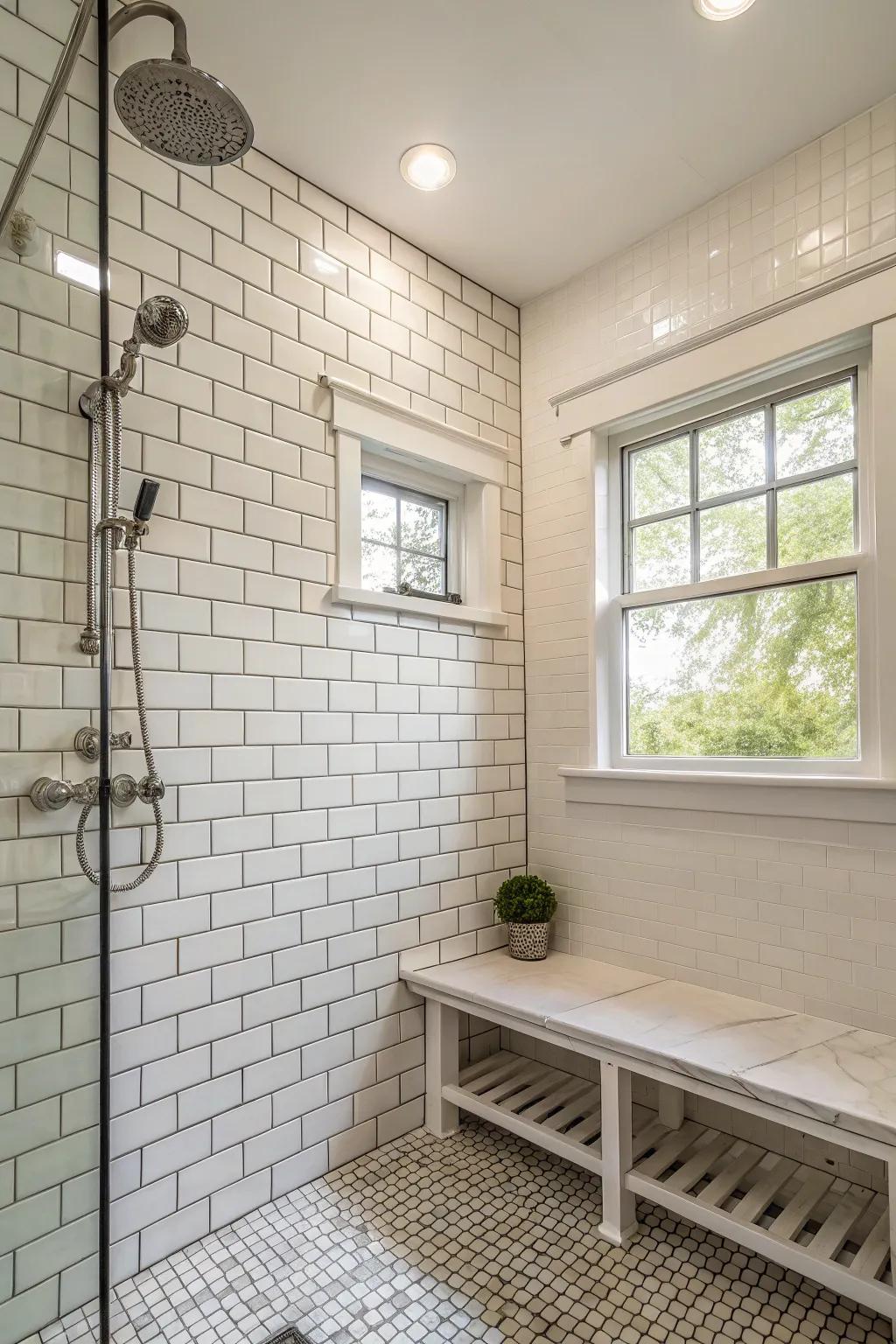 Subway tiles offer a timeless and versatile design.