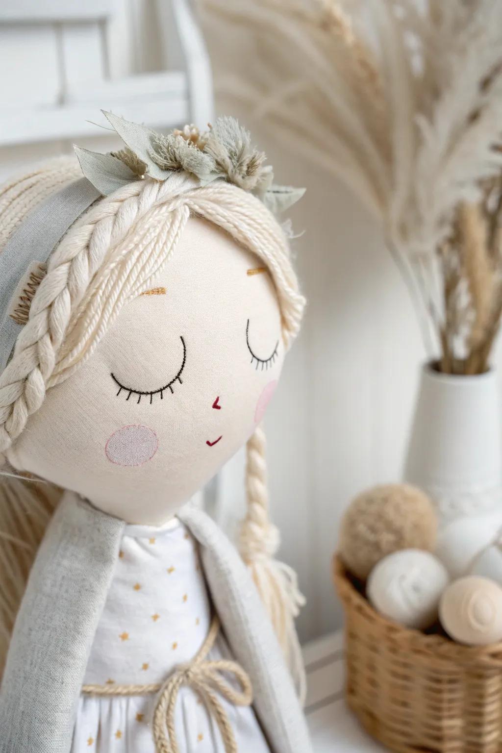 Embrace the beauty of simplicity with softly sculpted doll faces.