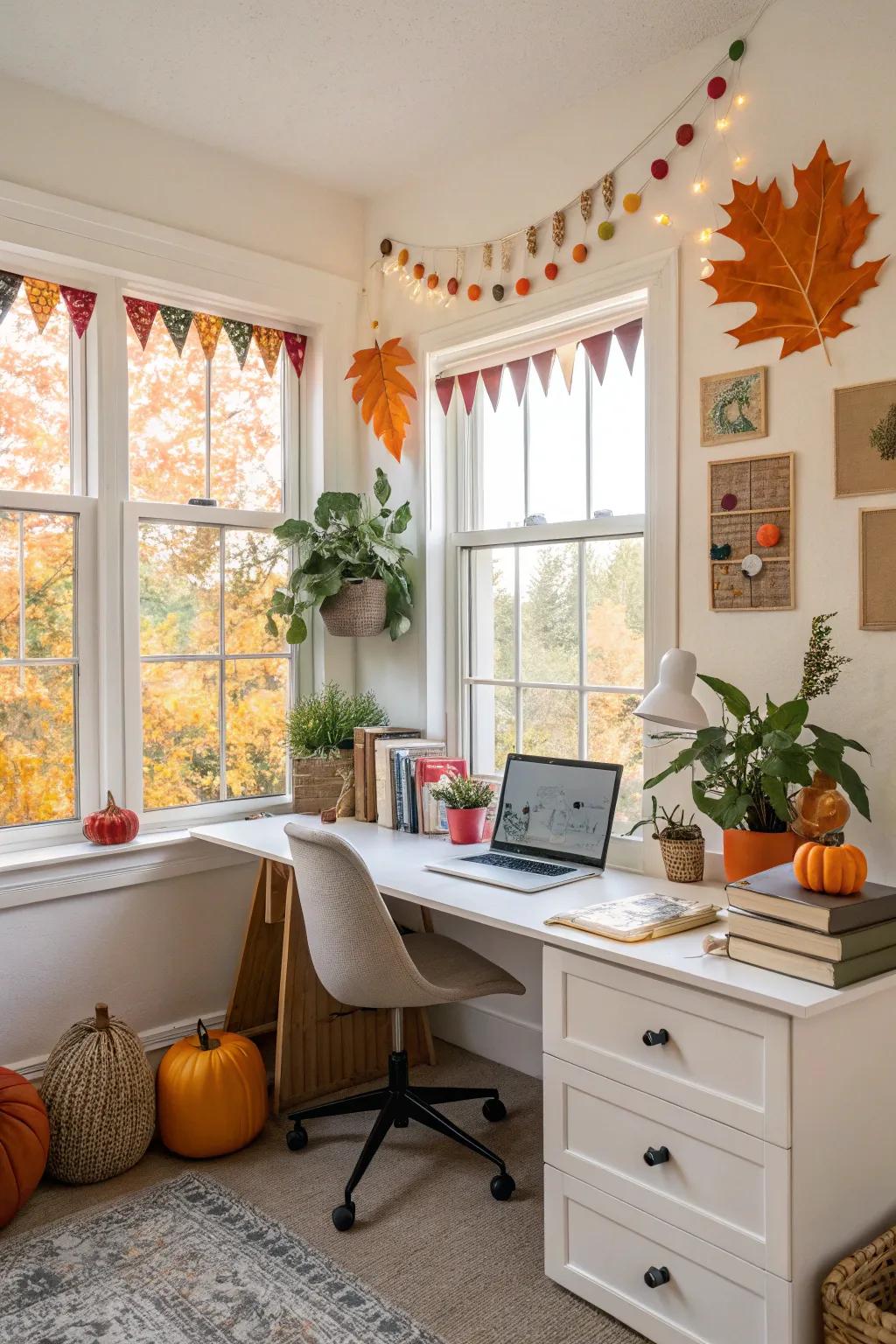 Seasonal decor swaps keep your office looking fresh and inspiring.