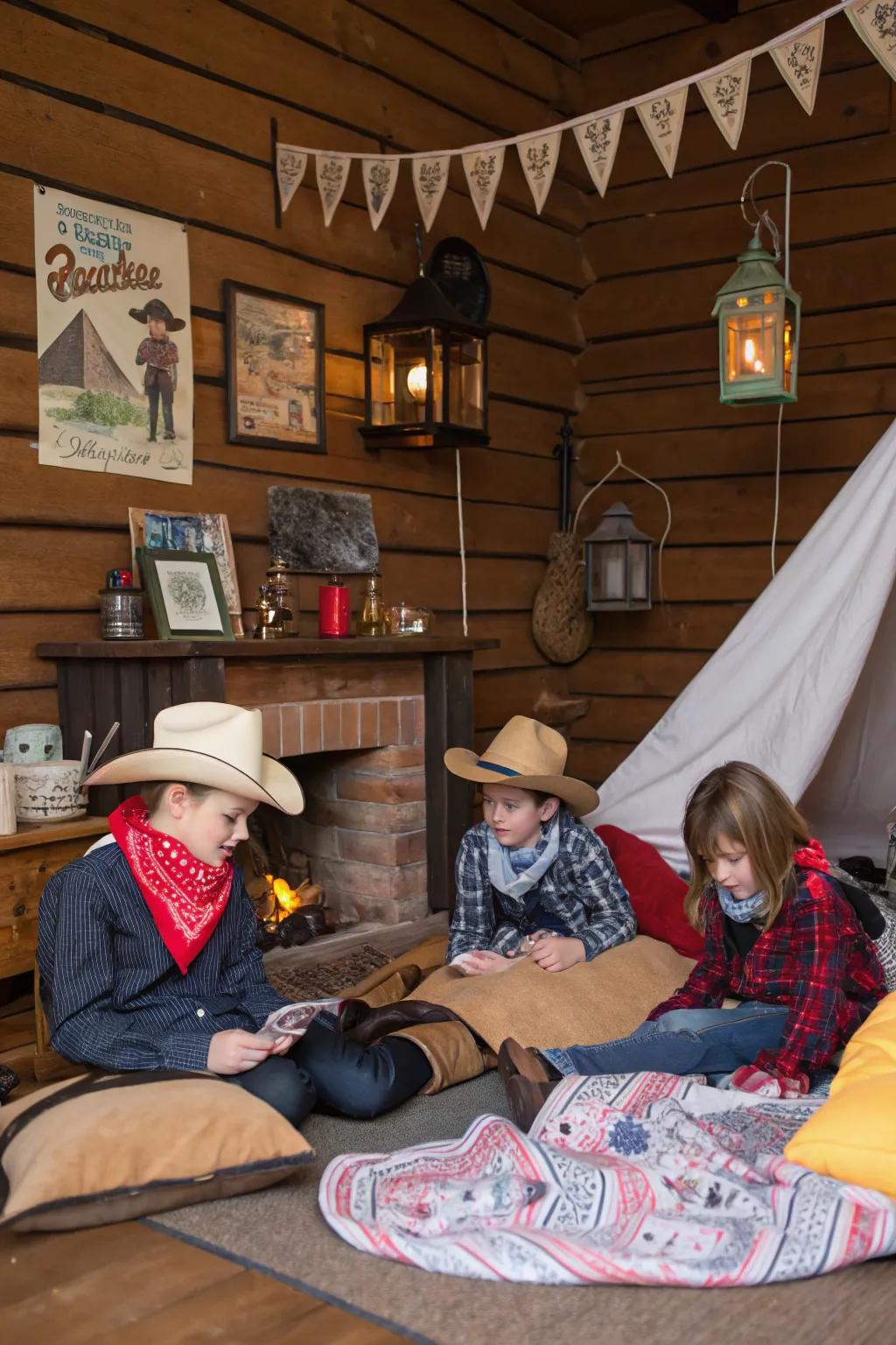 Experience the thrill of the Wild West with themed decor and activities.