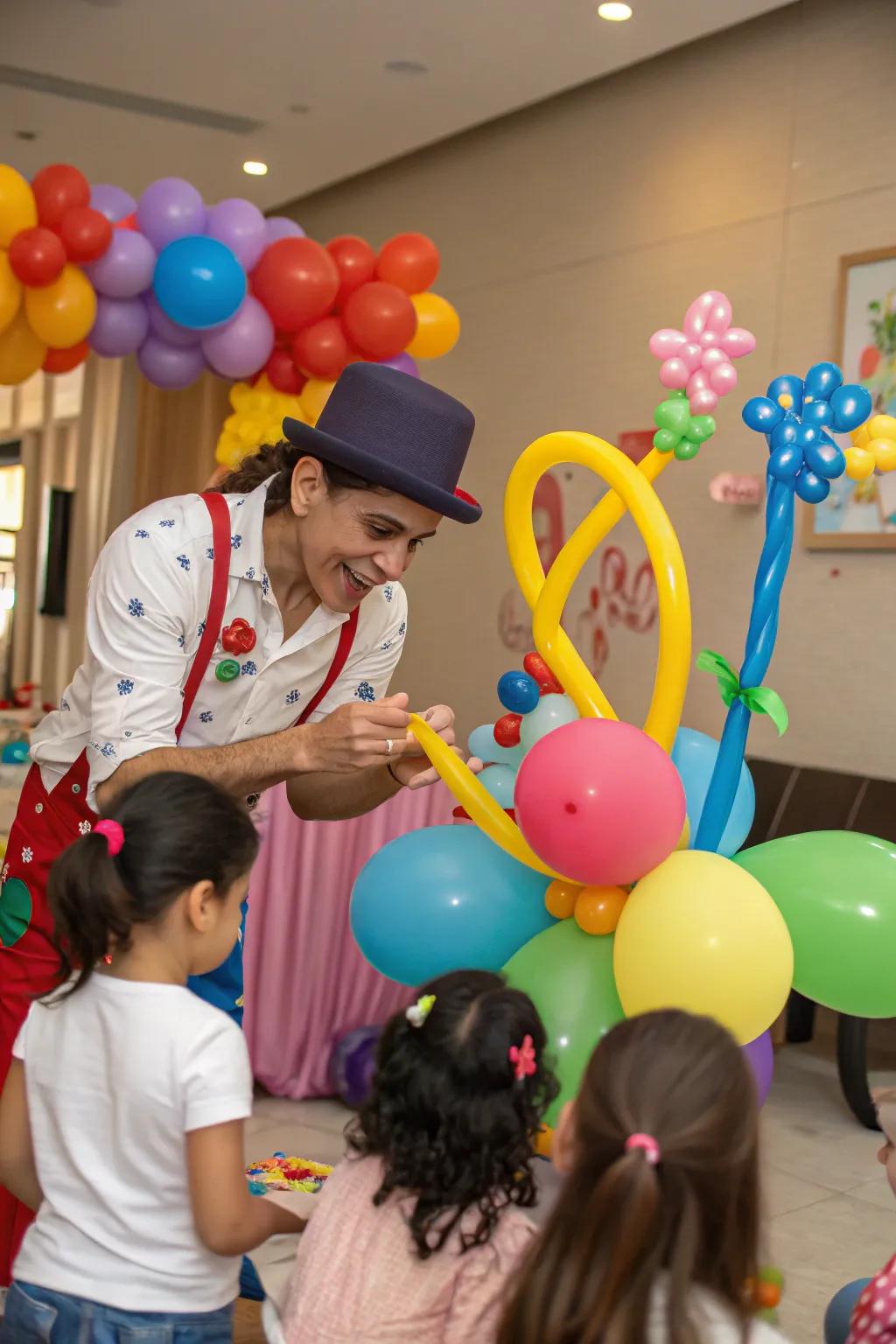 Balloon art adds color and excitement to any birthday celebration.