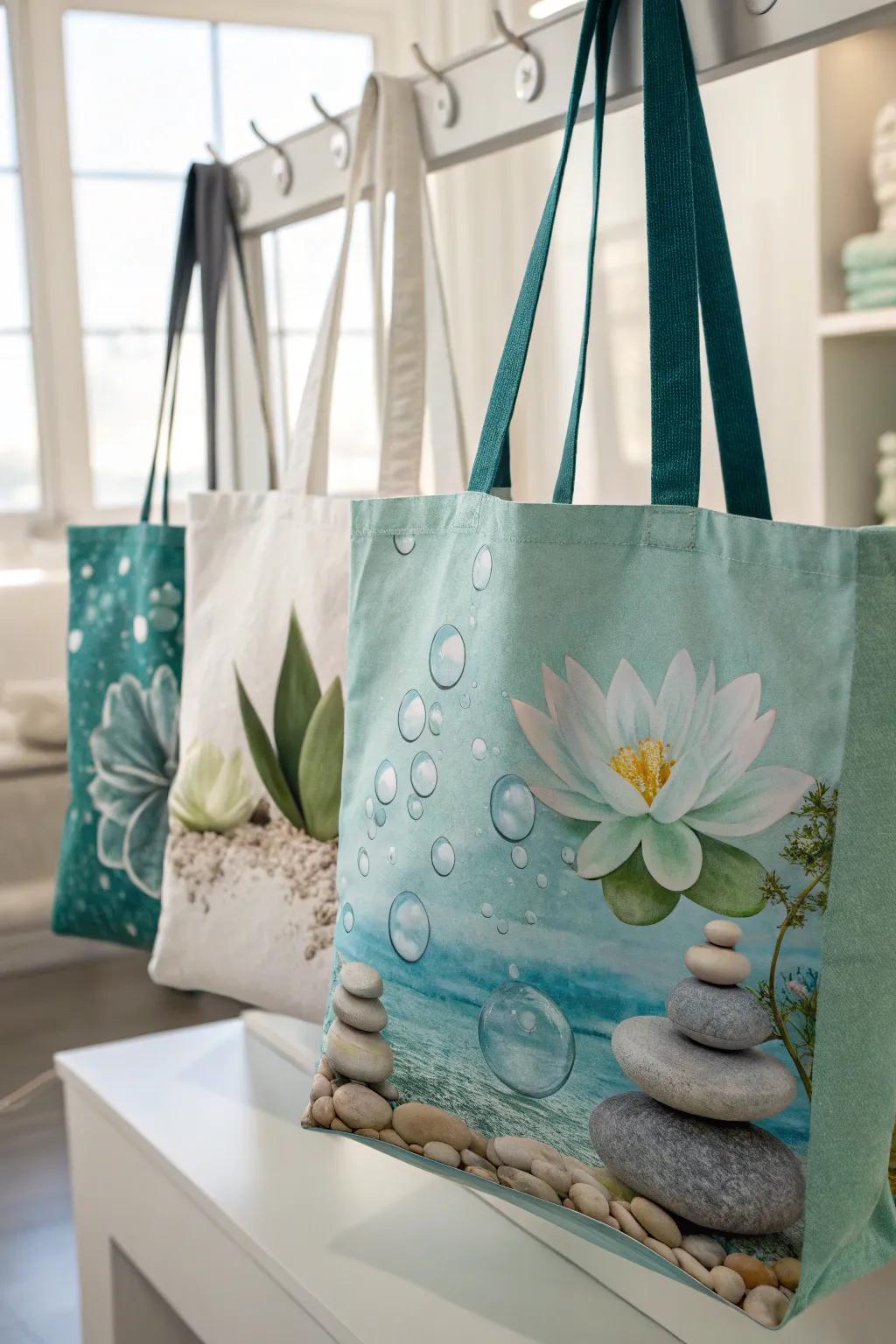 Tote bags that make carrying spa essentials a breeze.