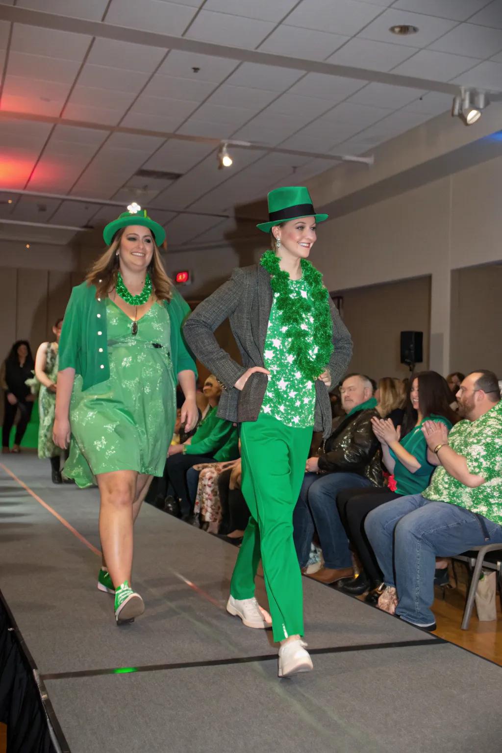 Strut your stuff in a spectacular St. Patrick's Day fashion show.