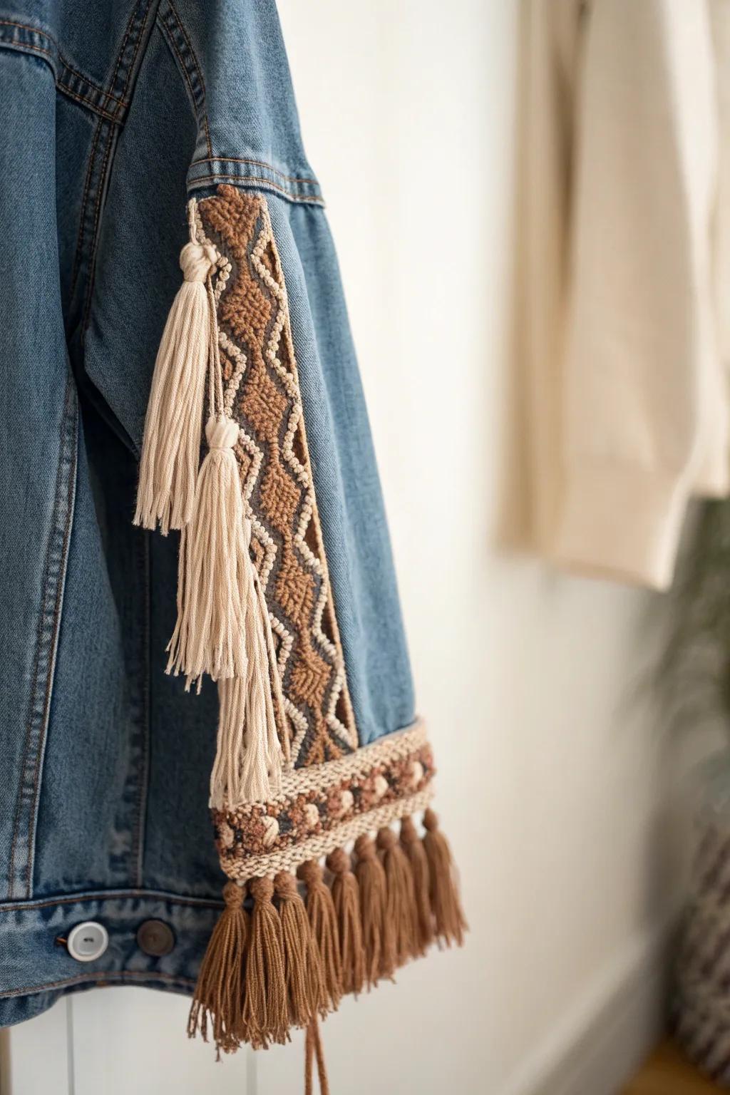 Add a touch of whimsy to your wardrobe with playful tassels that dance with every step.