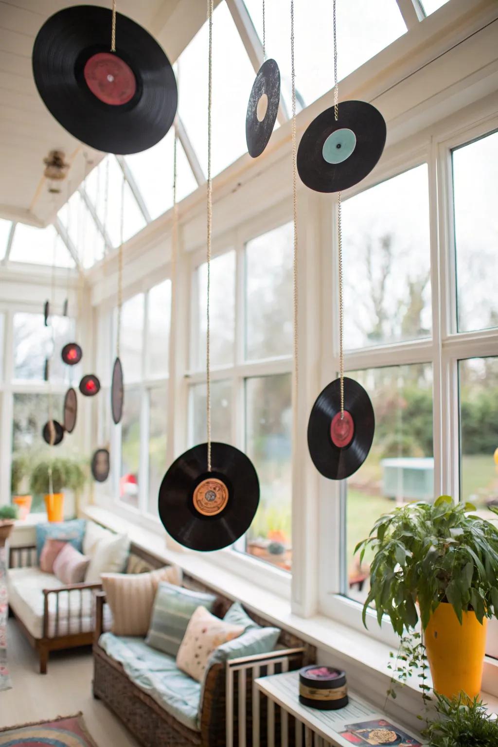 Add whimsy to your decor with a vinyl string display.