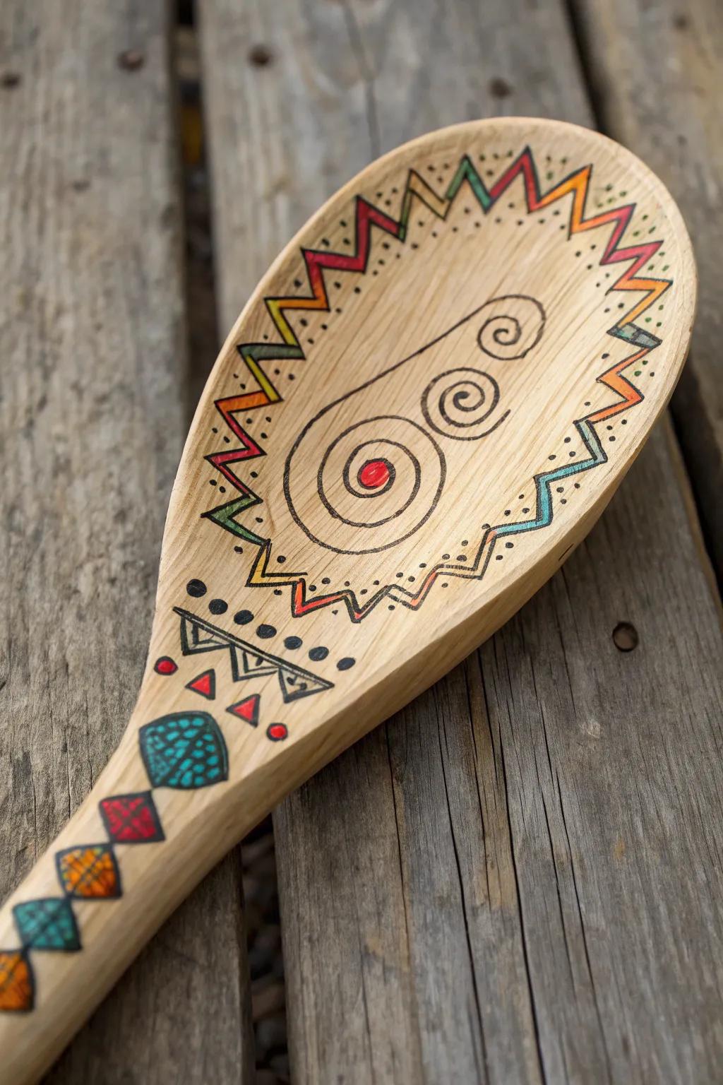Transform your kitchen with vibrant, handcrafted wooden spoons — where art meets function!