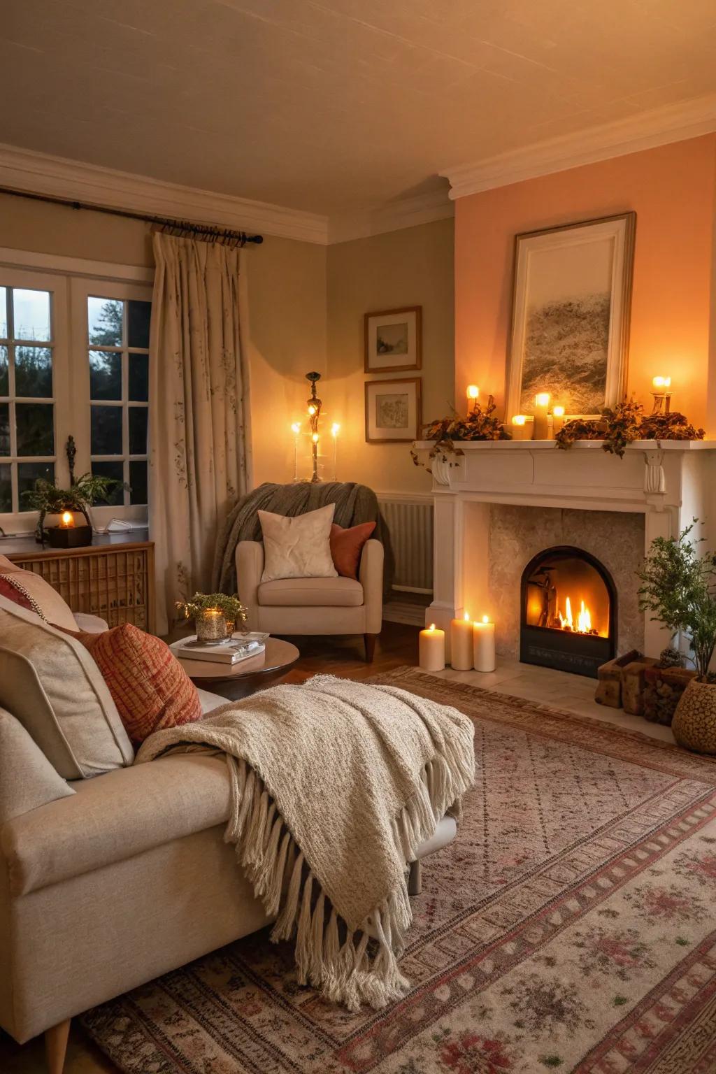 Create a cozy atmosphere with soft, inviting lighting.