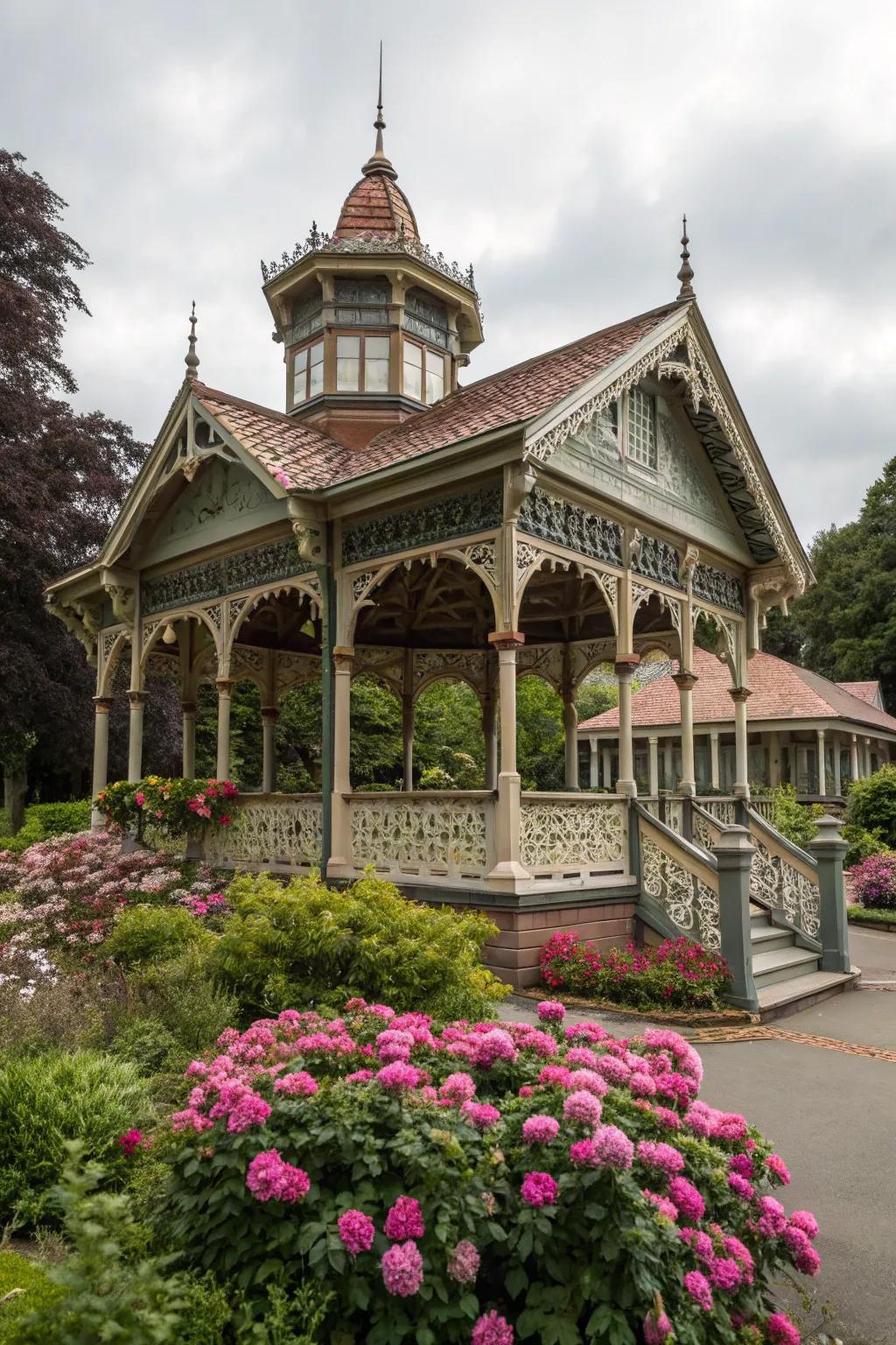 Step back in time with a Victorian pavilion.