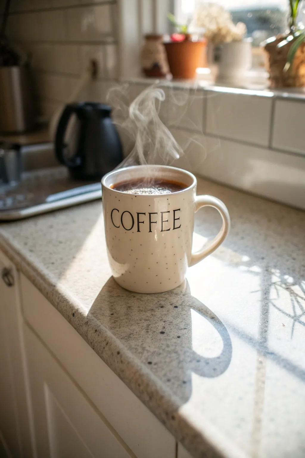 A ceramic mug that inspires positivity with every use.