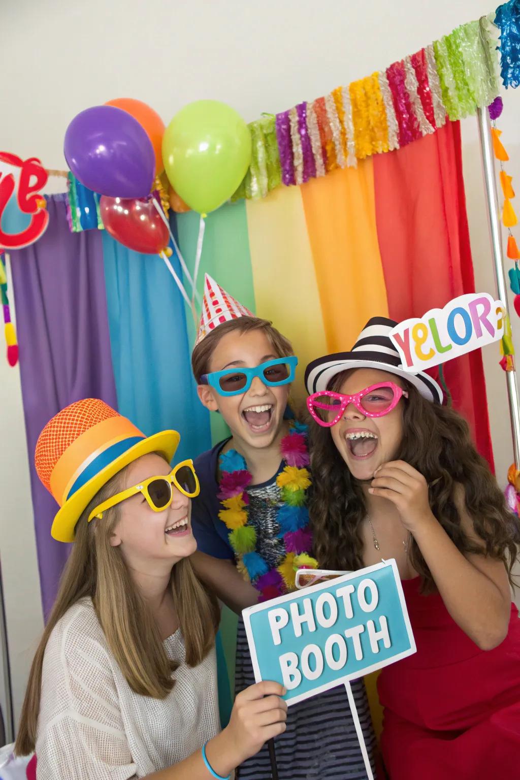 Capture fun moments with a DIY photo booth.