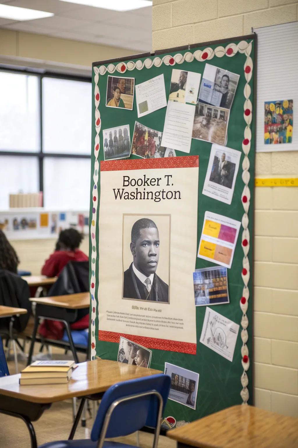 Highlighting the transformative power of education with figures like Booker T. Washington.