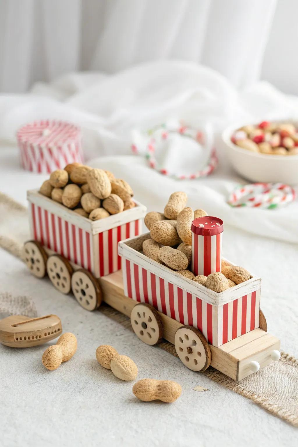All aboard the vintage candy circus train! A delightful journey down memory lane.