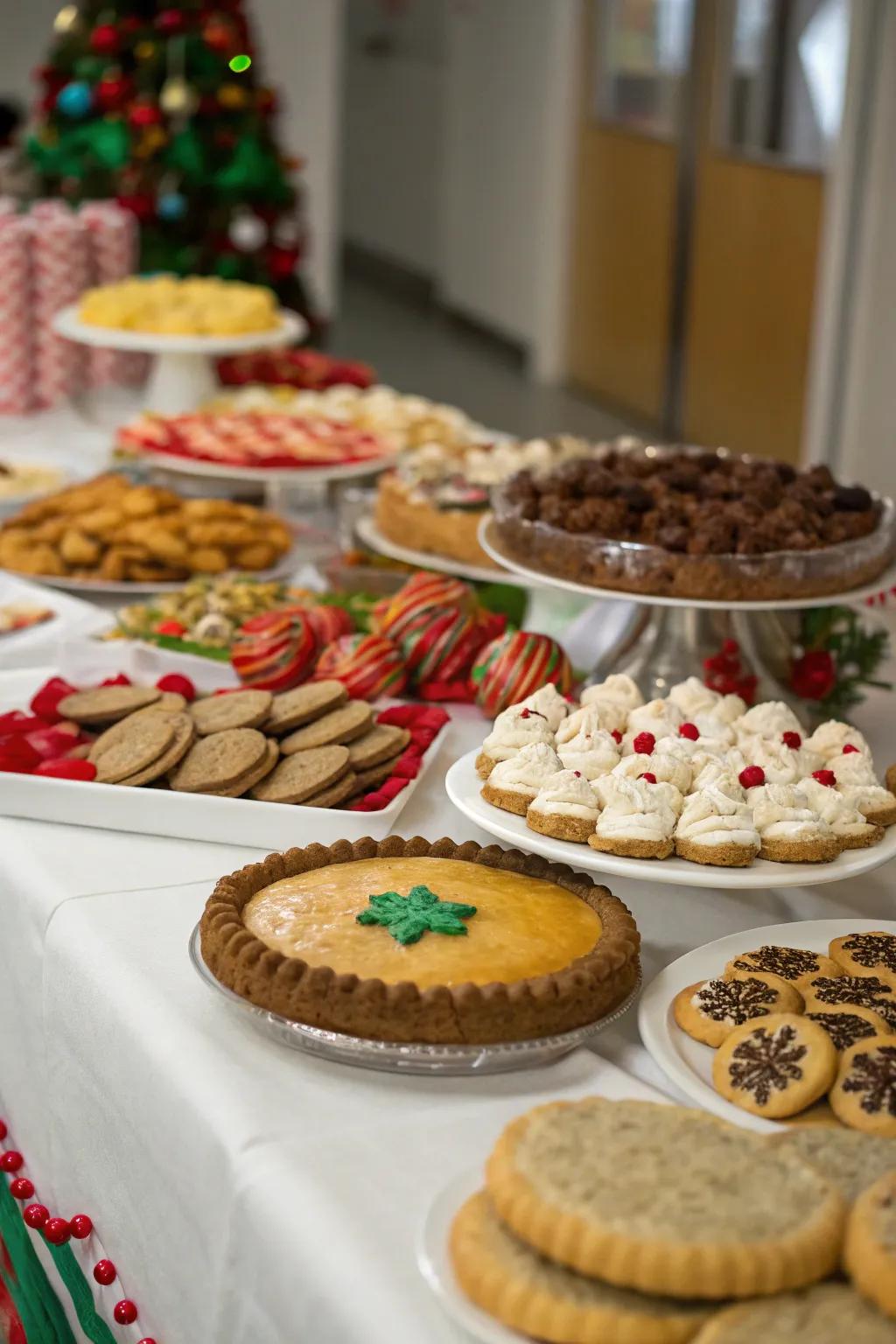 A dessert table is a delicious finale to your movie night.