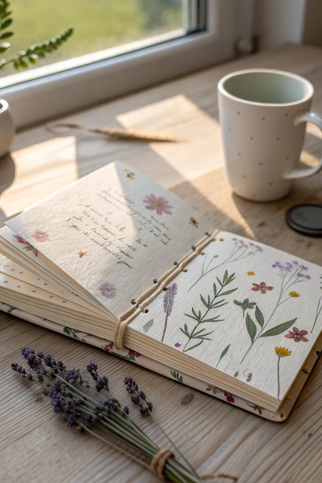 Capture cherished memories with a handmade recipe book, where little hands bring family favorites to life.
