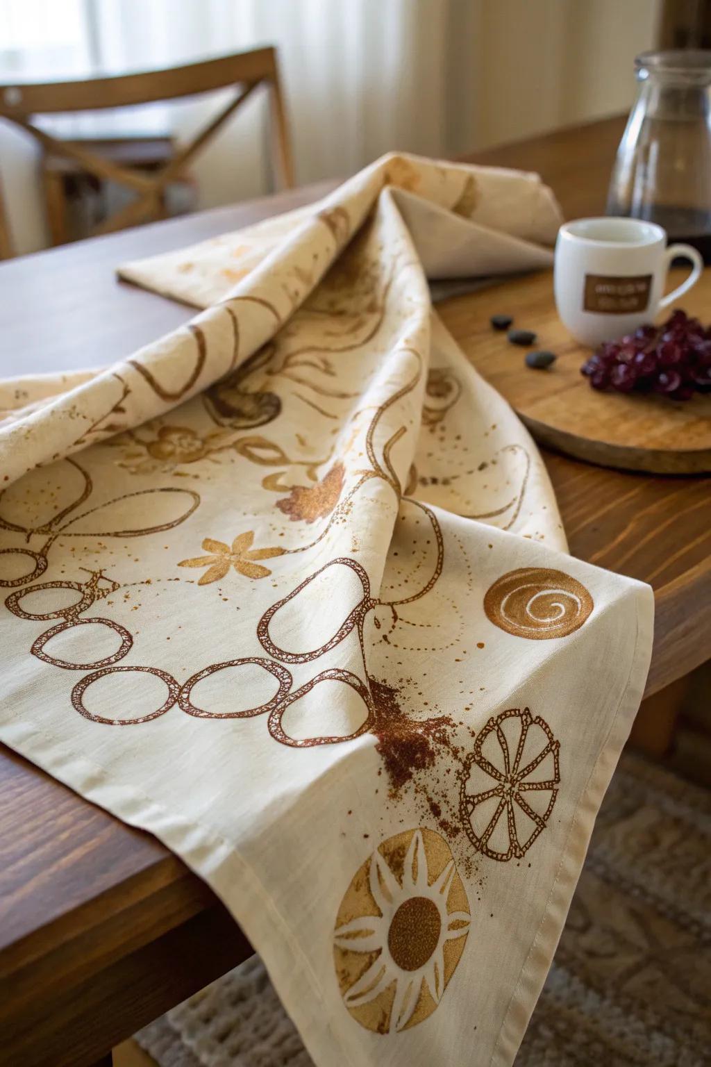 Transform textiles with the natural dye of coffee.