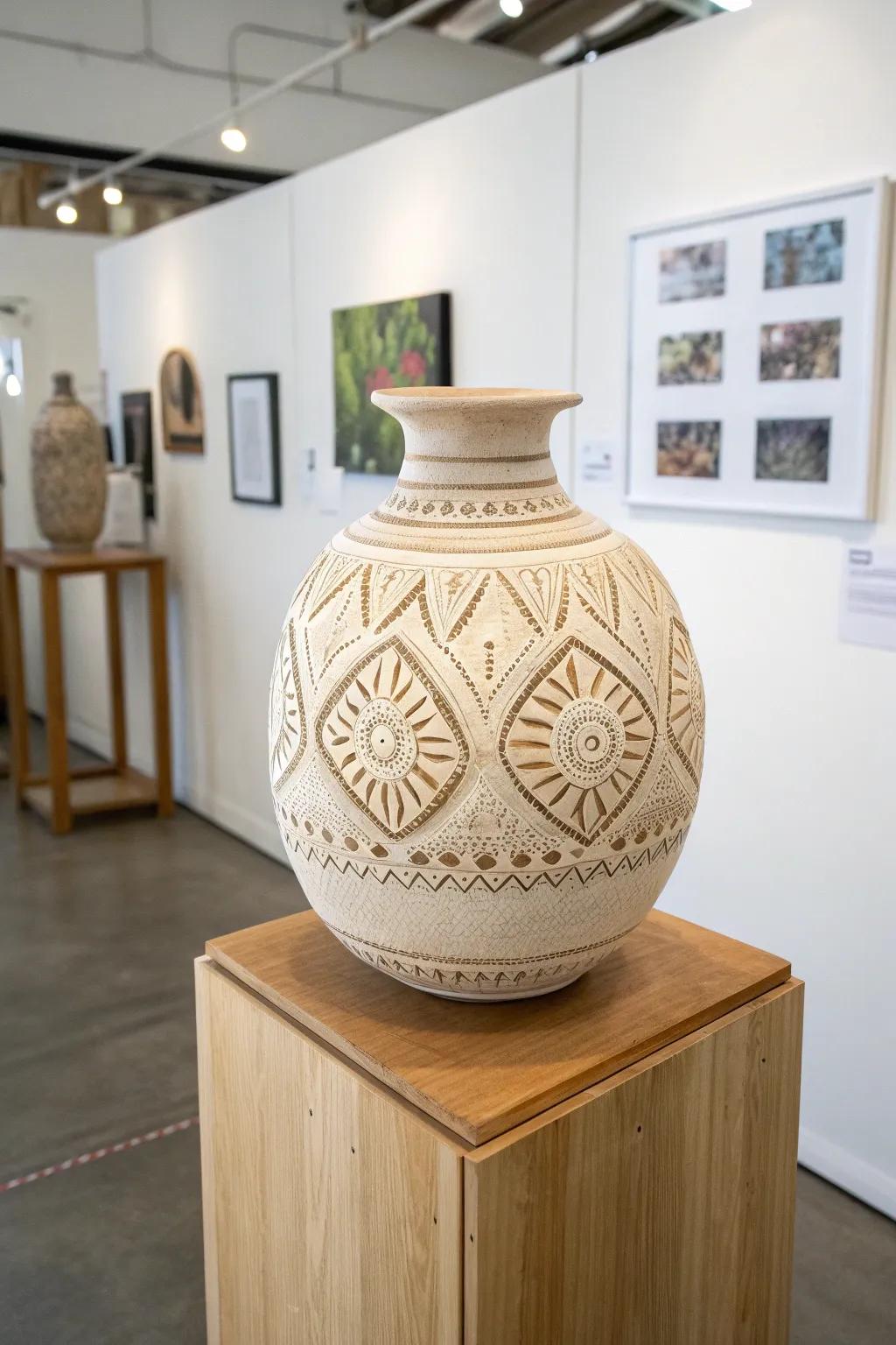 Find inspiration in the subtle elegance of handcrafted art. 🌿 #ArtGalleryWanderlust #CraftsmanshipBeauty