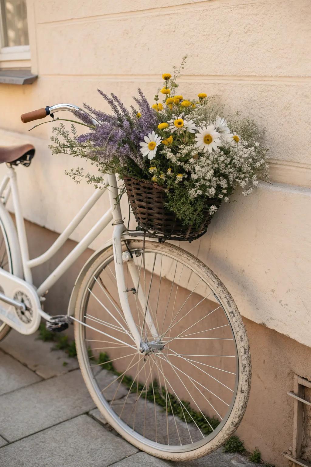 Ride with nature's elegance: a floral embrace for your journey.