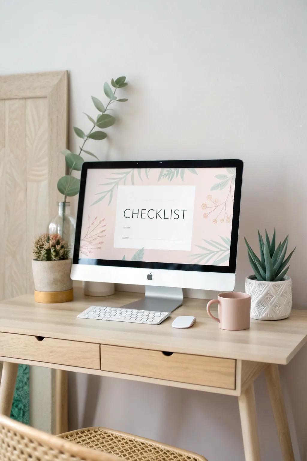 Elevate your workspace with interactive checklists that blend style and functionality. #MinimalistMagic