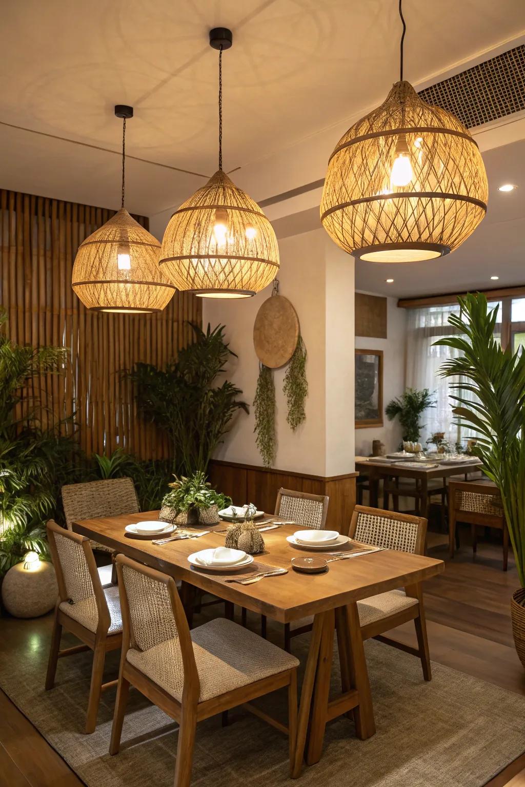 Eco-friendly lighting combines responsibility with style.