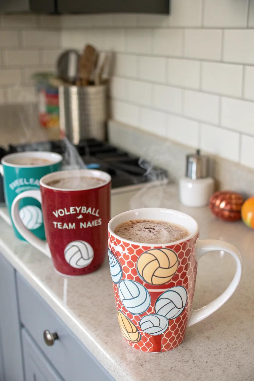 Enjoy your favorite drink in a custom team mug.