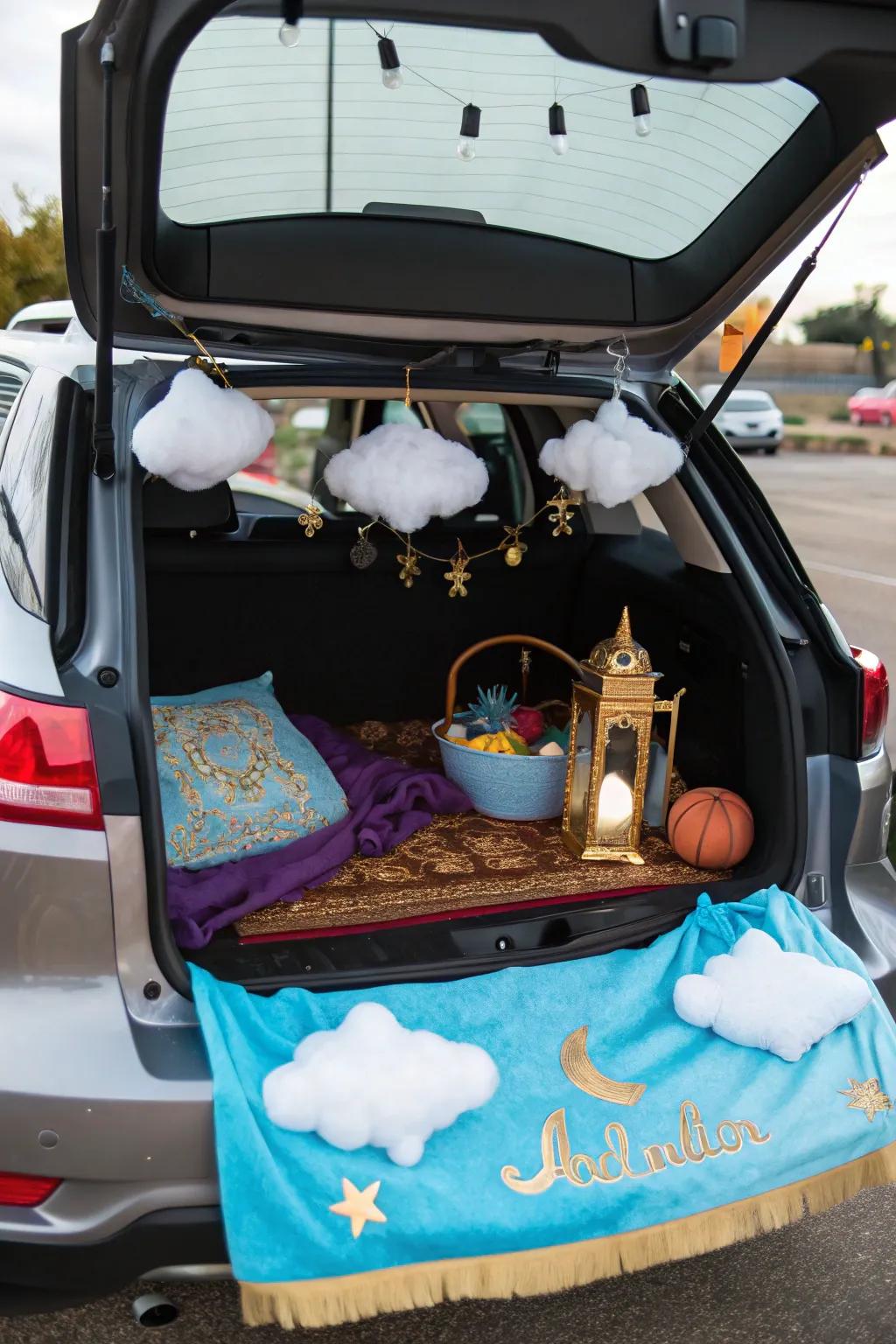 Transport to a magical land with an Aladdin-themed trunk.