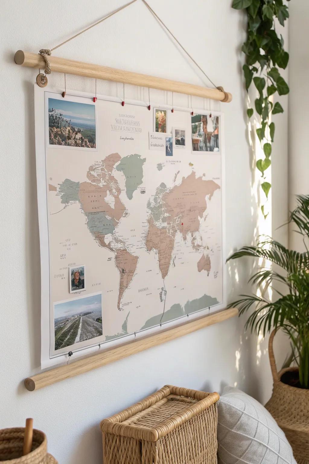 Capture your family's journeys with a touch of minimalist elegance. 🌍✨ #FamilyAdventureMap #ScandiBoho
