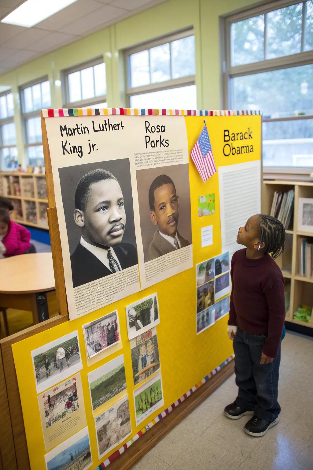 Celebrate African American achievements with this educational board.