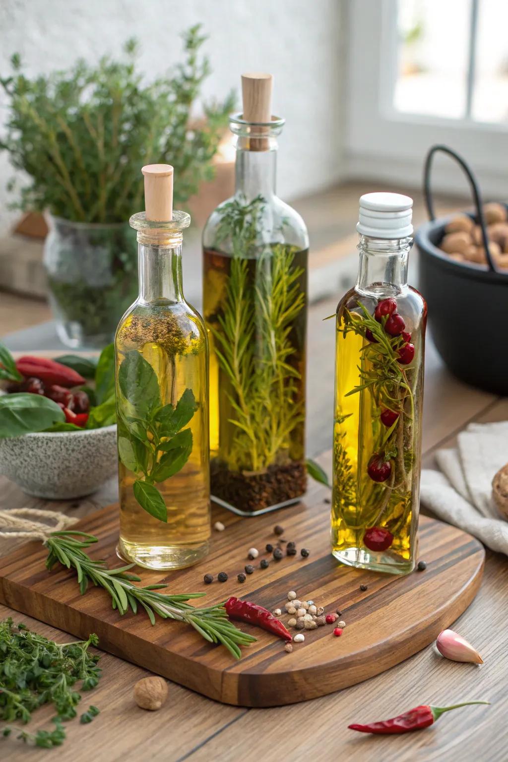 A cooking oil infusion kit that brings gourmet flavors to the kitchen.