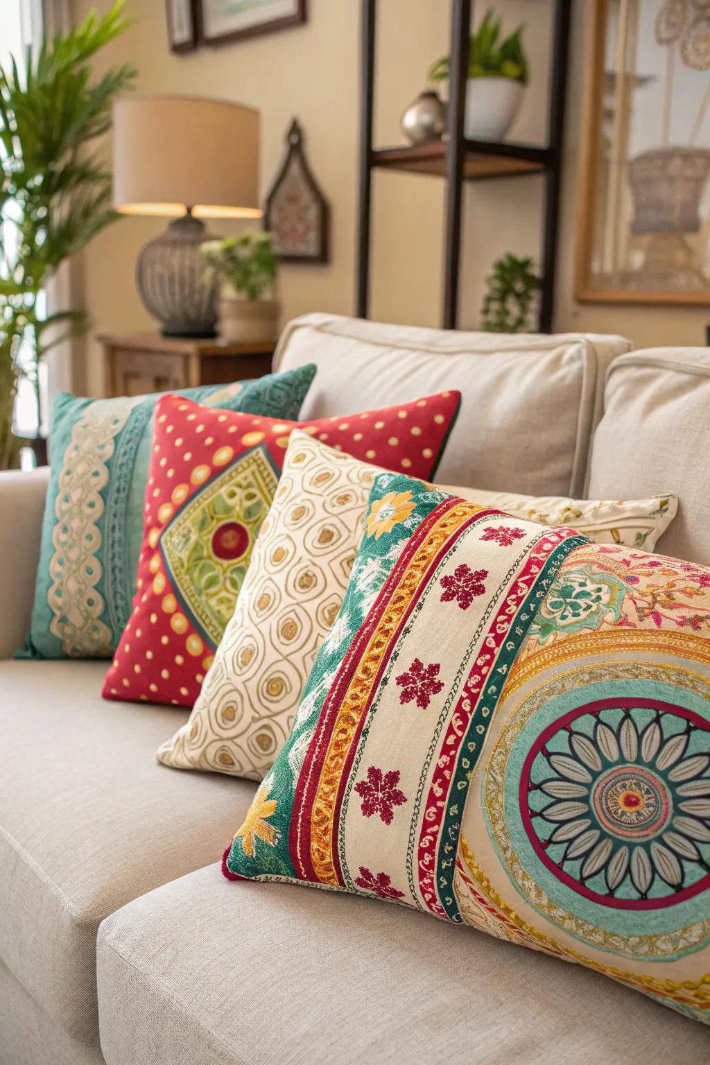 Decorative throw pillows to enhance any living space.