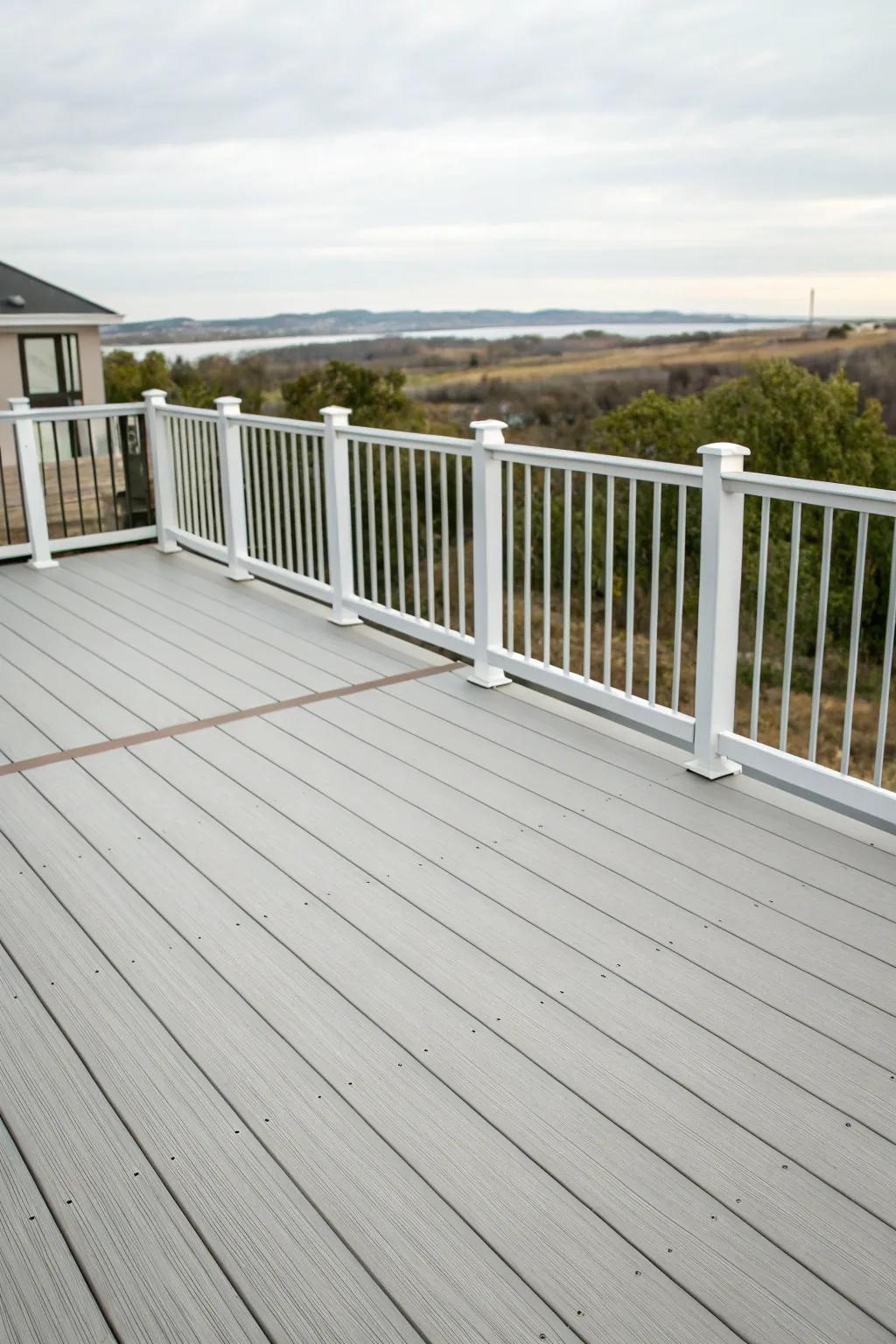 Low-maintenance finishes keeping a high deck pristine with less effort.