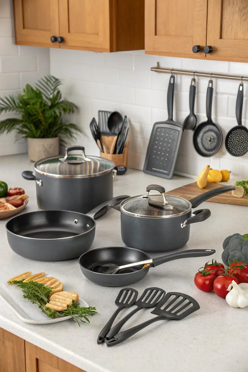 Cook with confidence using a quality cookware set.