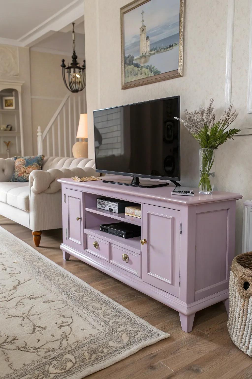 Lavender adds a calming and elegant touch.