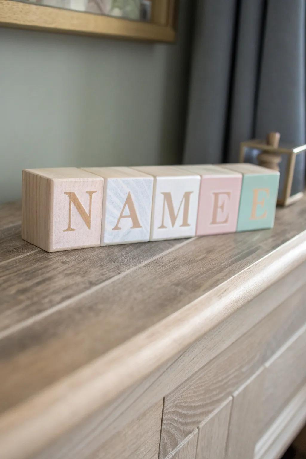Add a touch of personalized elegance with custom name plaques—simple, beautiful, and uniquely yours.