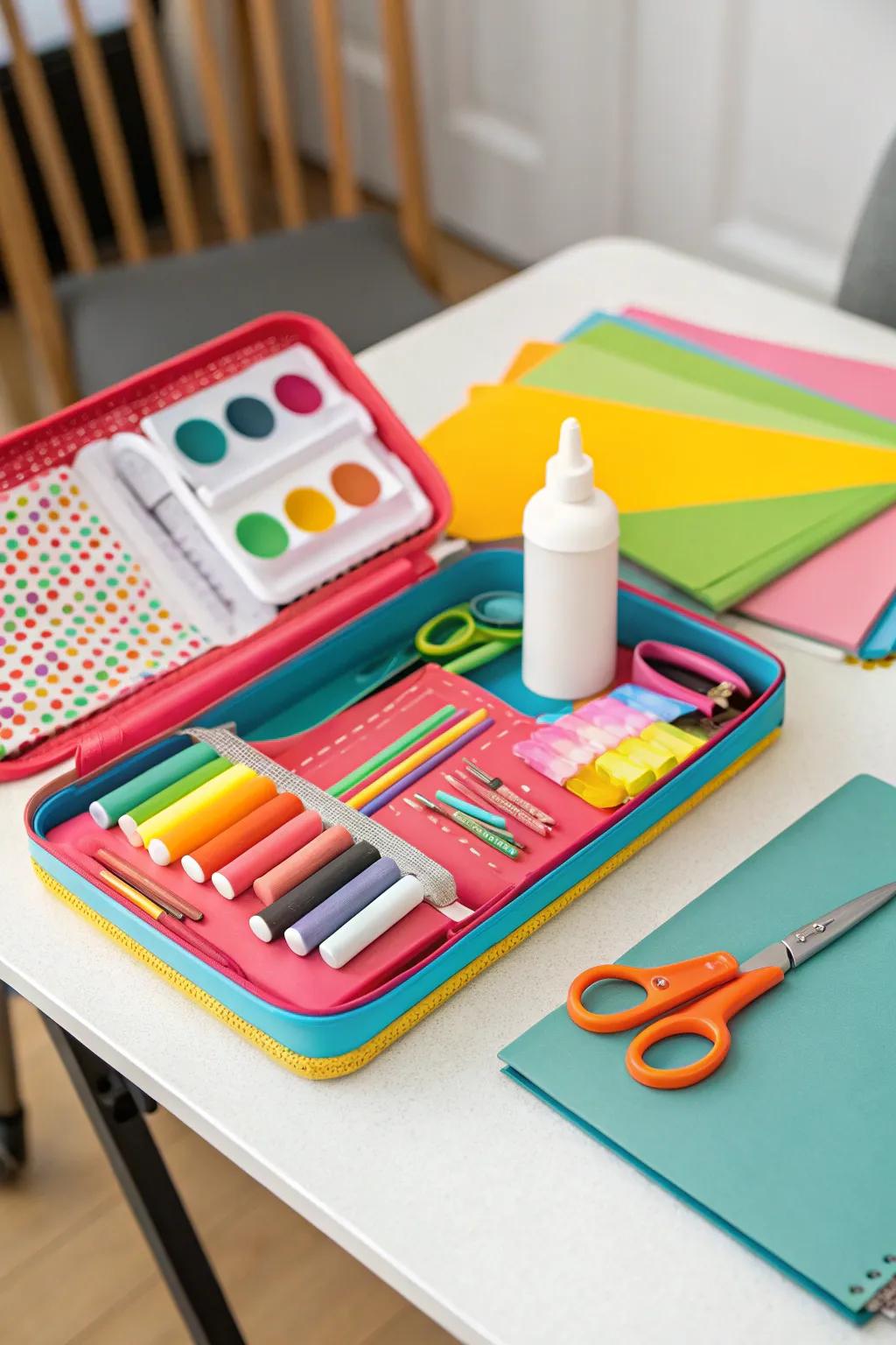 A vibrant craft kit ready to spark creativity.