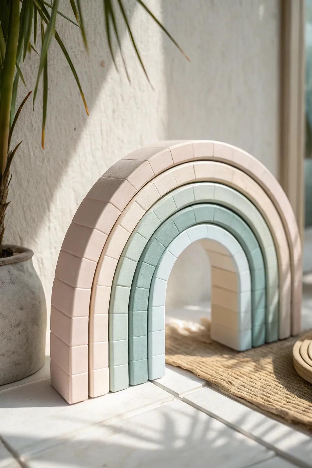 Elegance in Simplicity: Discover the beauty of arches with magnetic tiles.