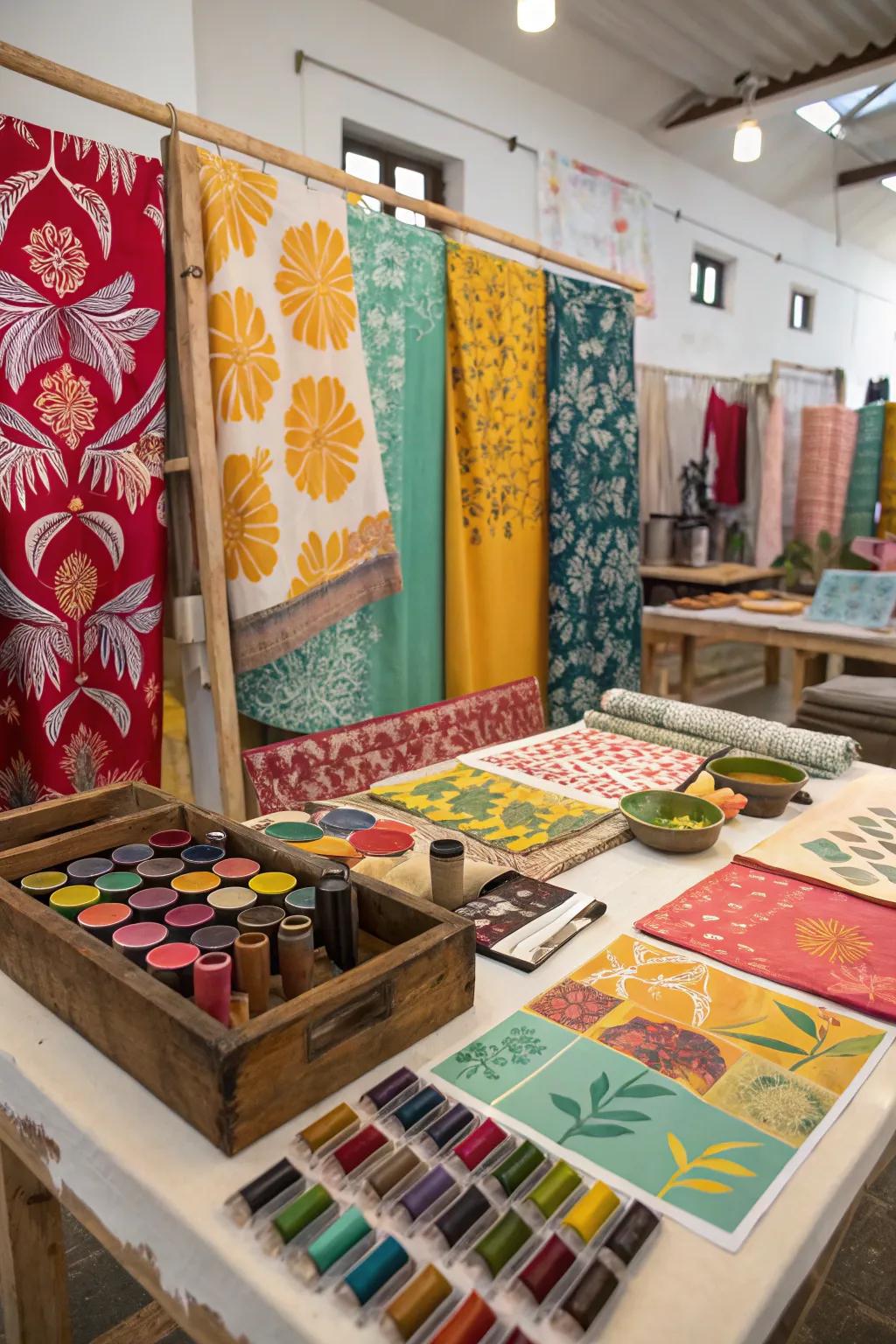 Textile printing: personalizing fabrics with flair.