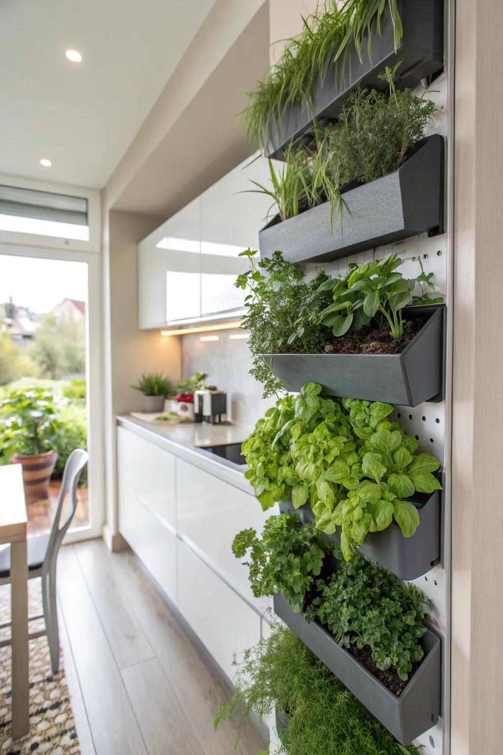 Vertical gardens turn walls into living art.