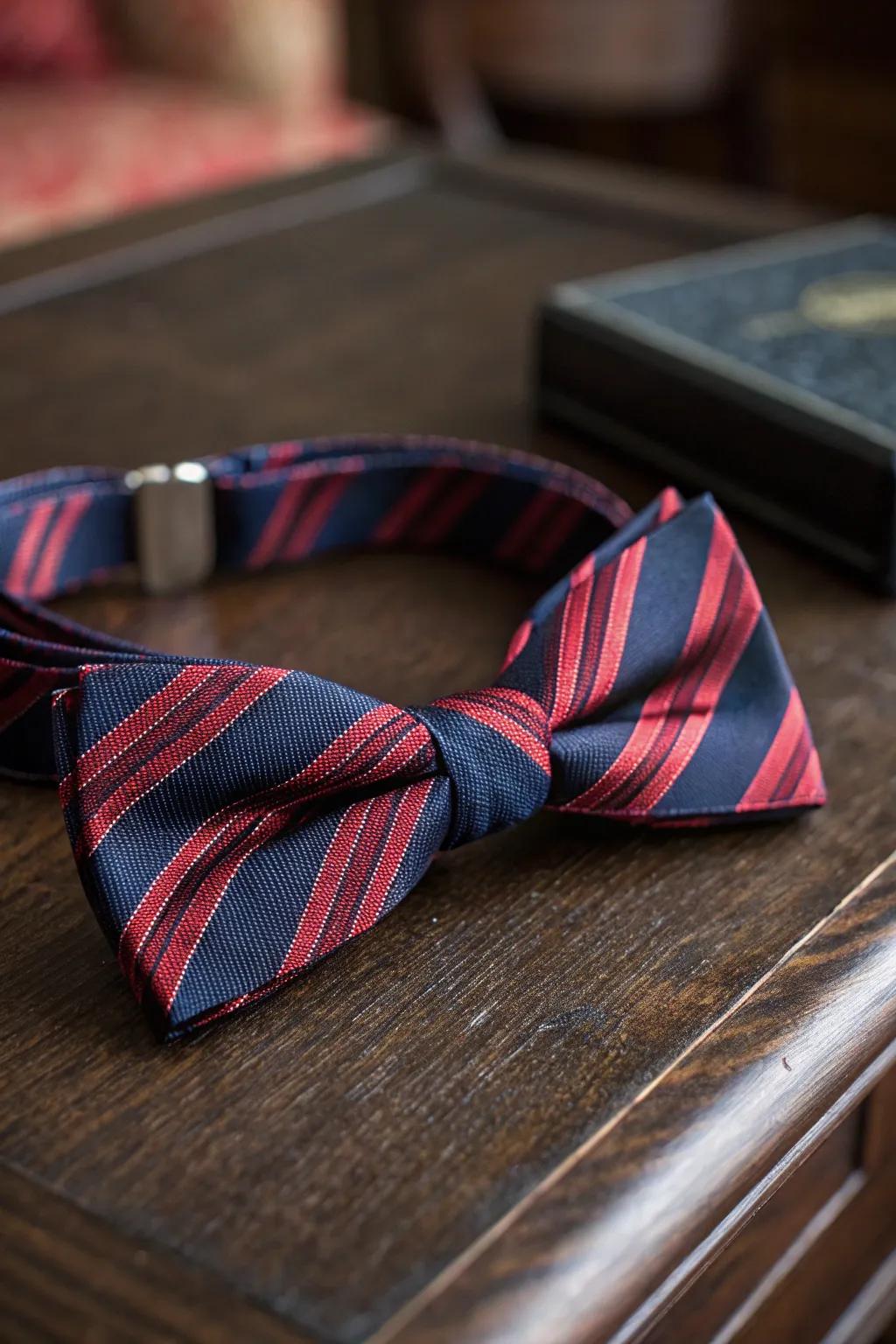 Elevate your style with a handcrafted necktie bow tie - where elegance meets craftsmanship.