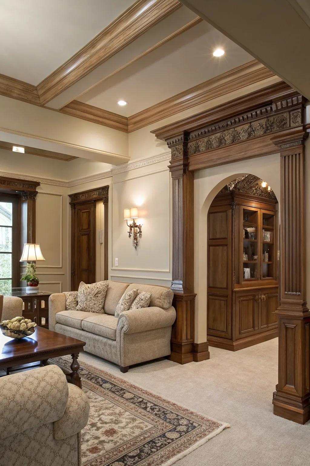 Neutral colors enhance the architectural beauty of a space.