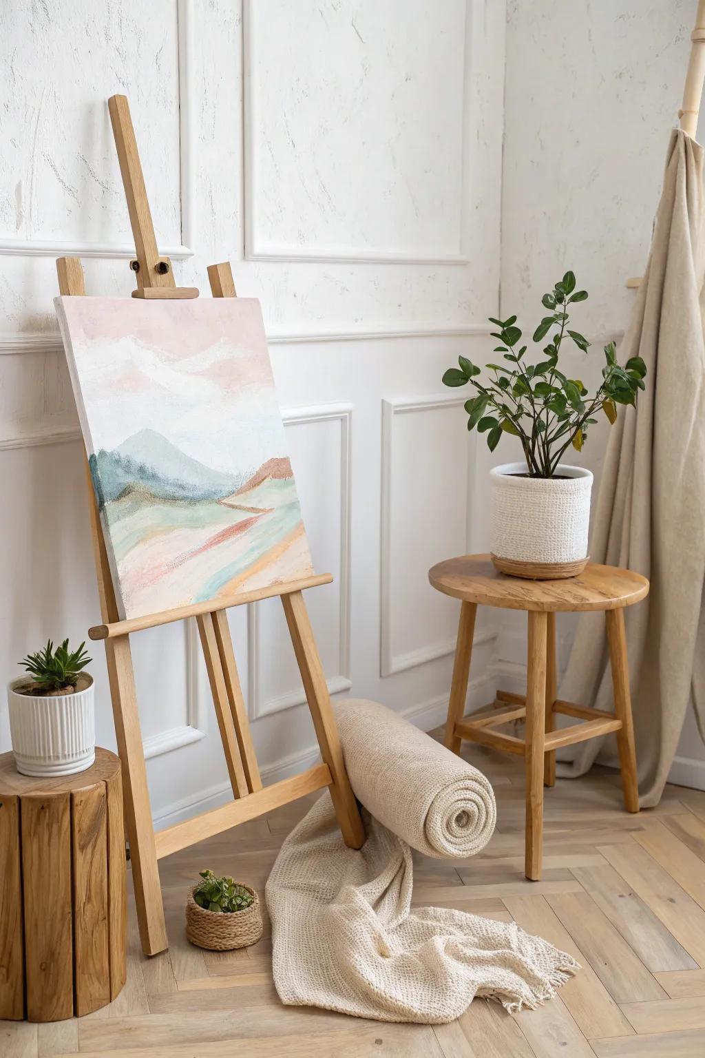 Transform your creative space with a seasonal inspiration corner — where simplicity meets artistry.
