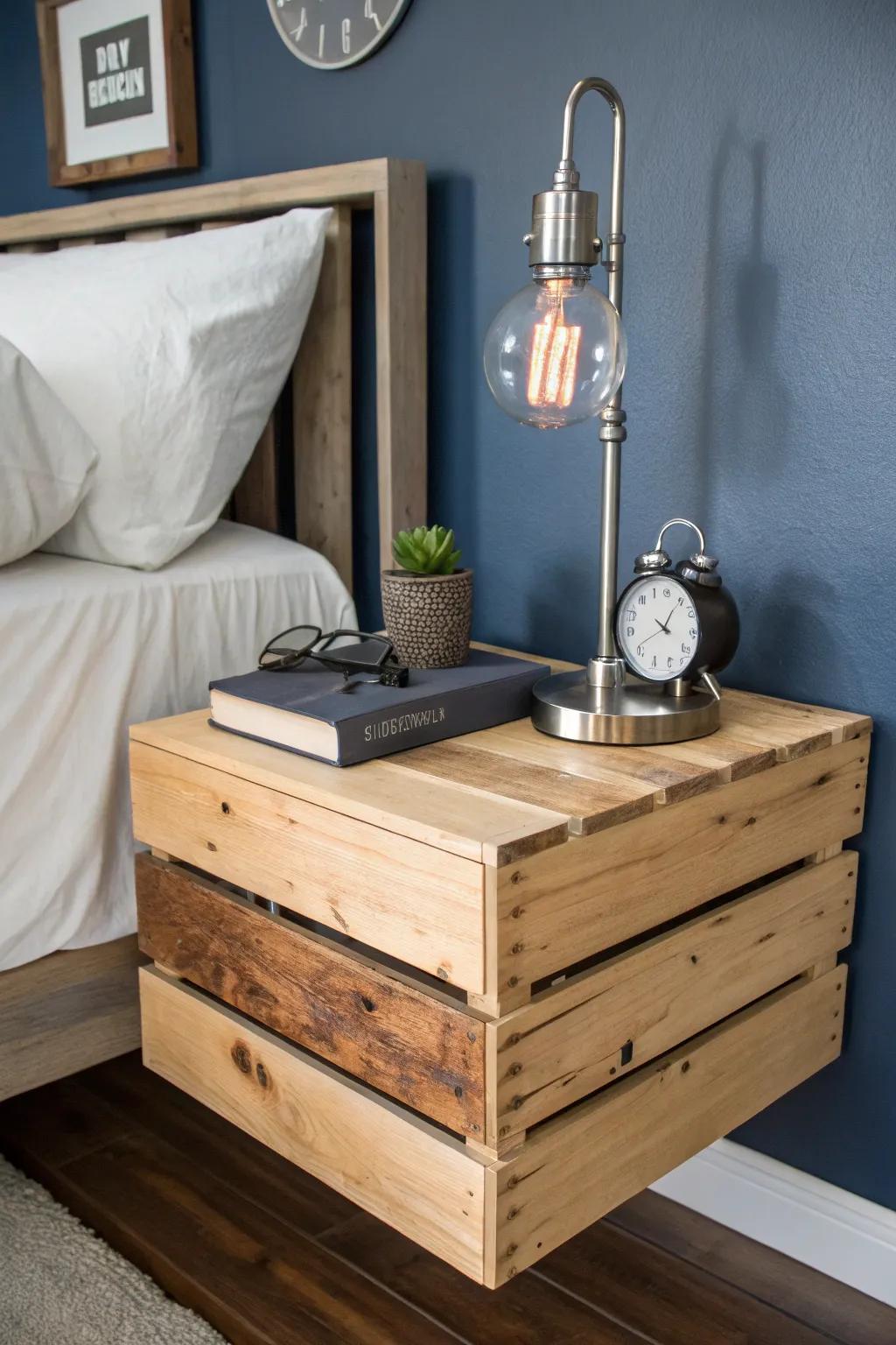 Elevate your space with a handcrafted floating nightstand—where style meets functionality.
