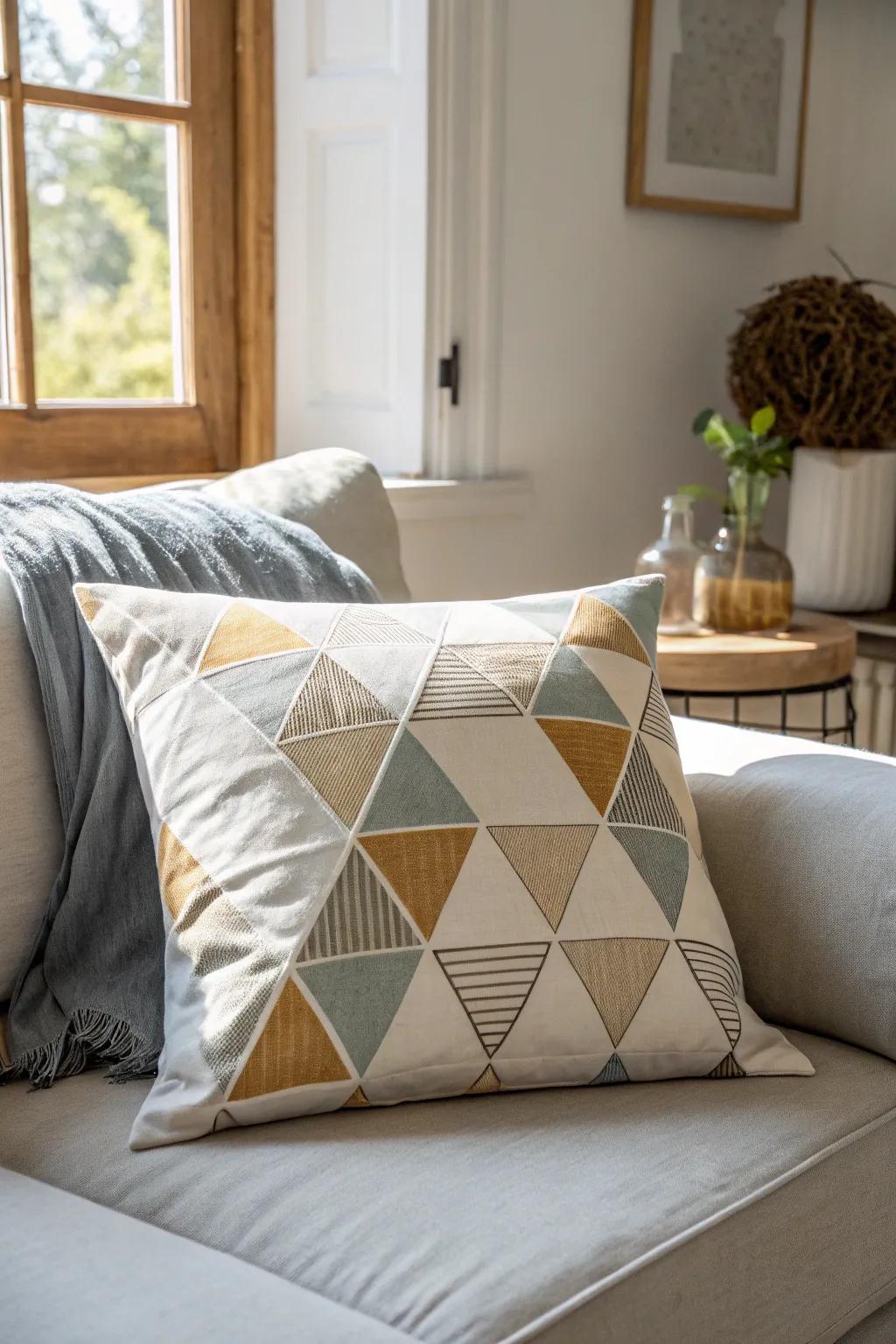 Elevate your space with Geometric Chic: where modern design meets natural elegance.