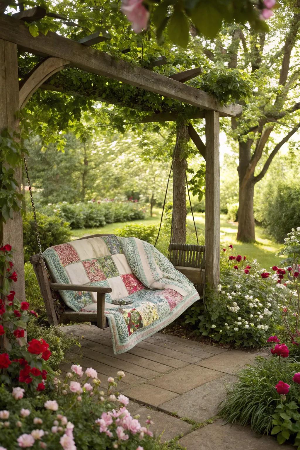 Hidden Garden Quilt: A blooming quilt masterpiece.