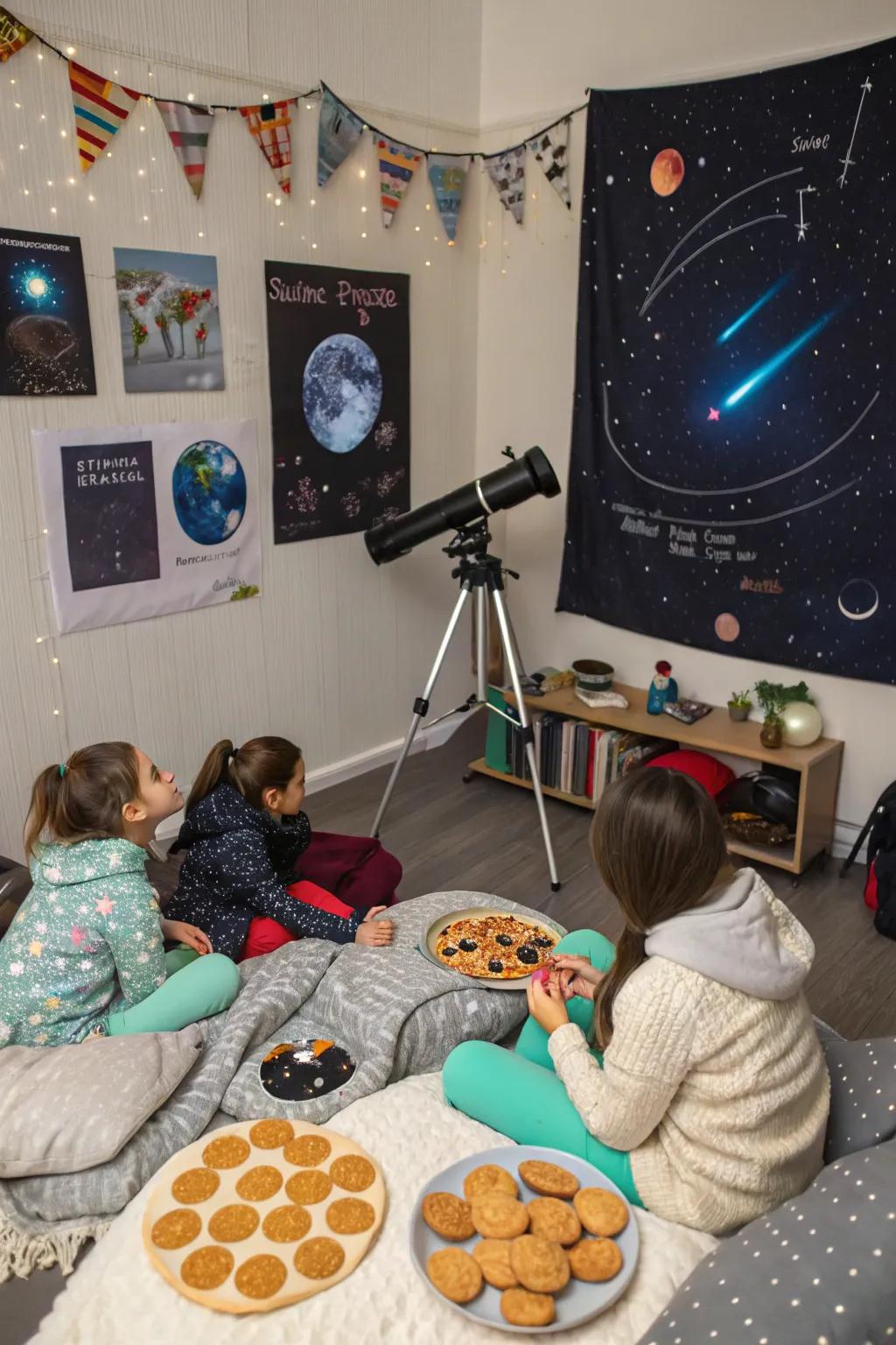 Ignite curiosity with a space exploration-themed night.