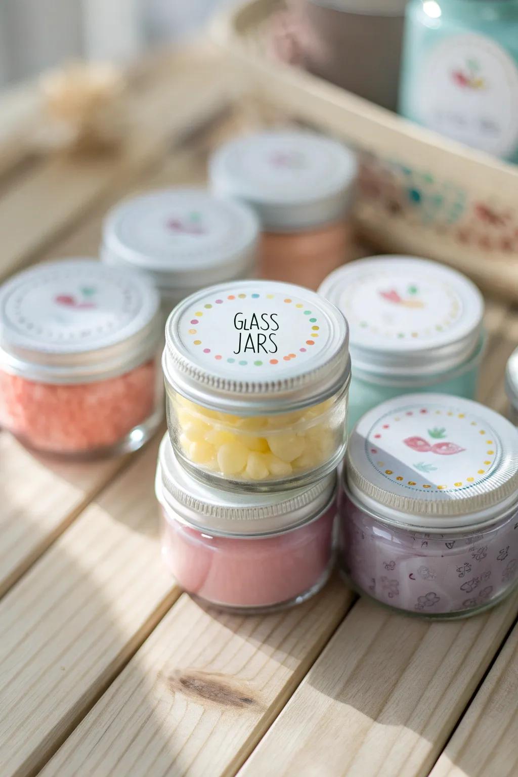 Elevate your slime game with personalized labels that blend minimalist elegance with a touch of boho charm. Perfect for remembering and cherishing each unique creation!