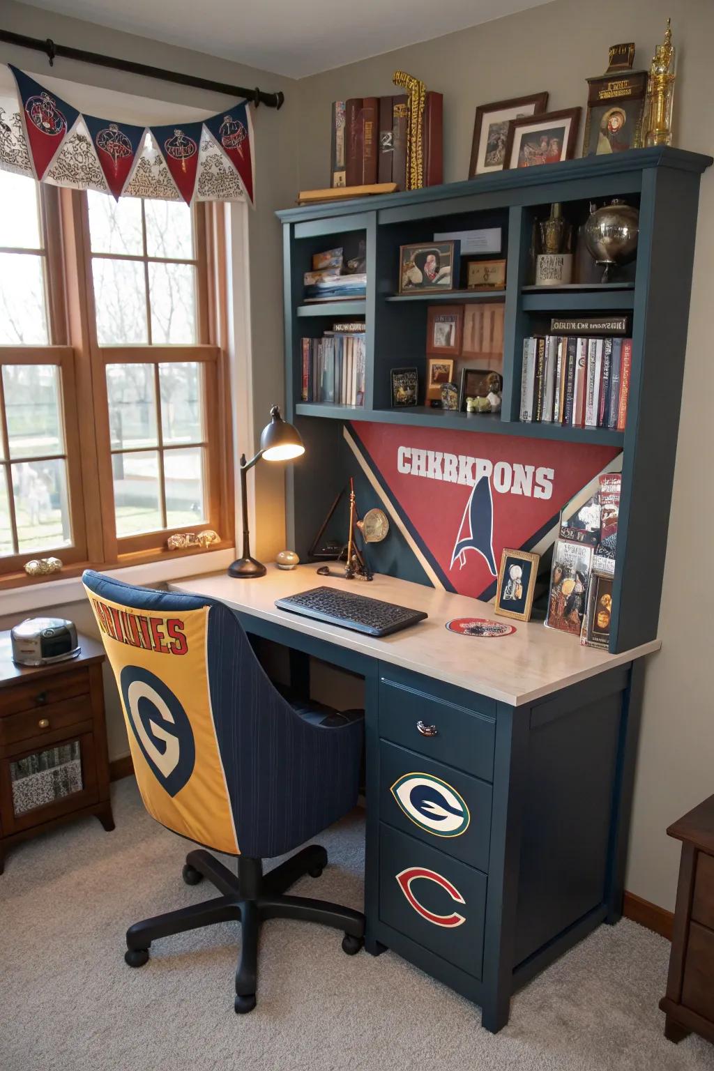 Make a statement with a custom sports desk.