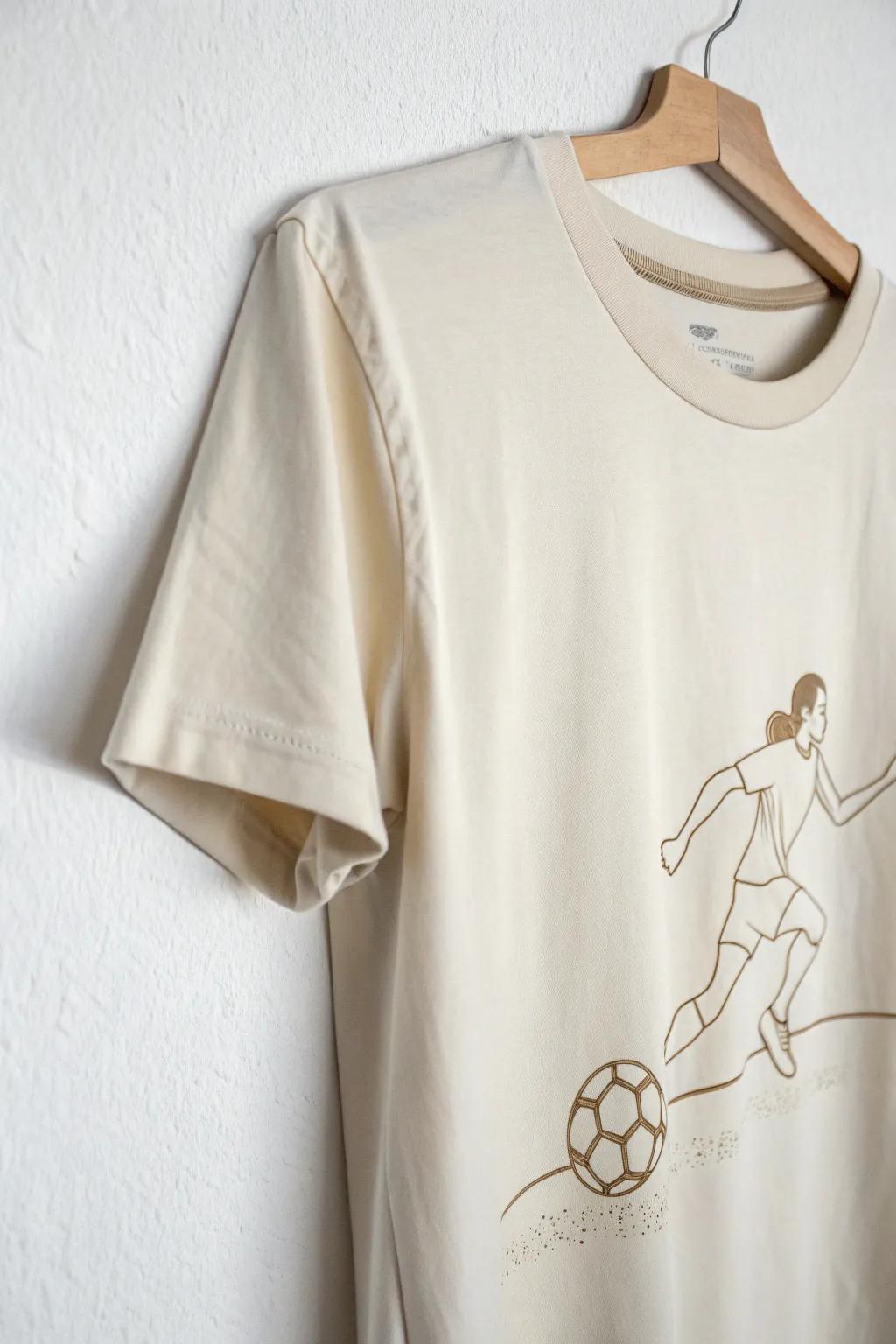 Wear your passion with elegance - minimalist athletic t-shirt design for the modern sports enthusiast.