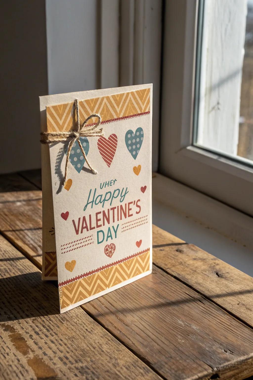 Get nostalgic this Valentine's Day with a retro-inspired card for Dad, blending vintage charm with minimalist elegance.