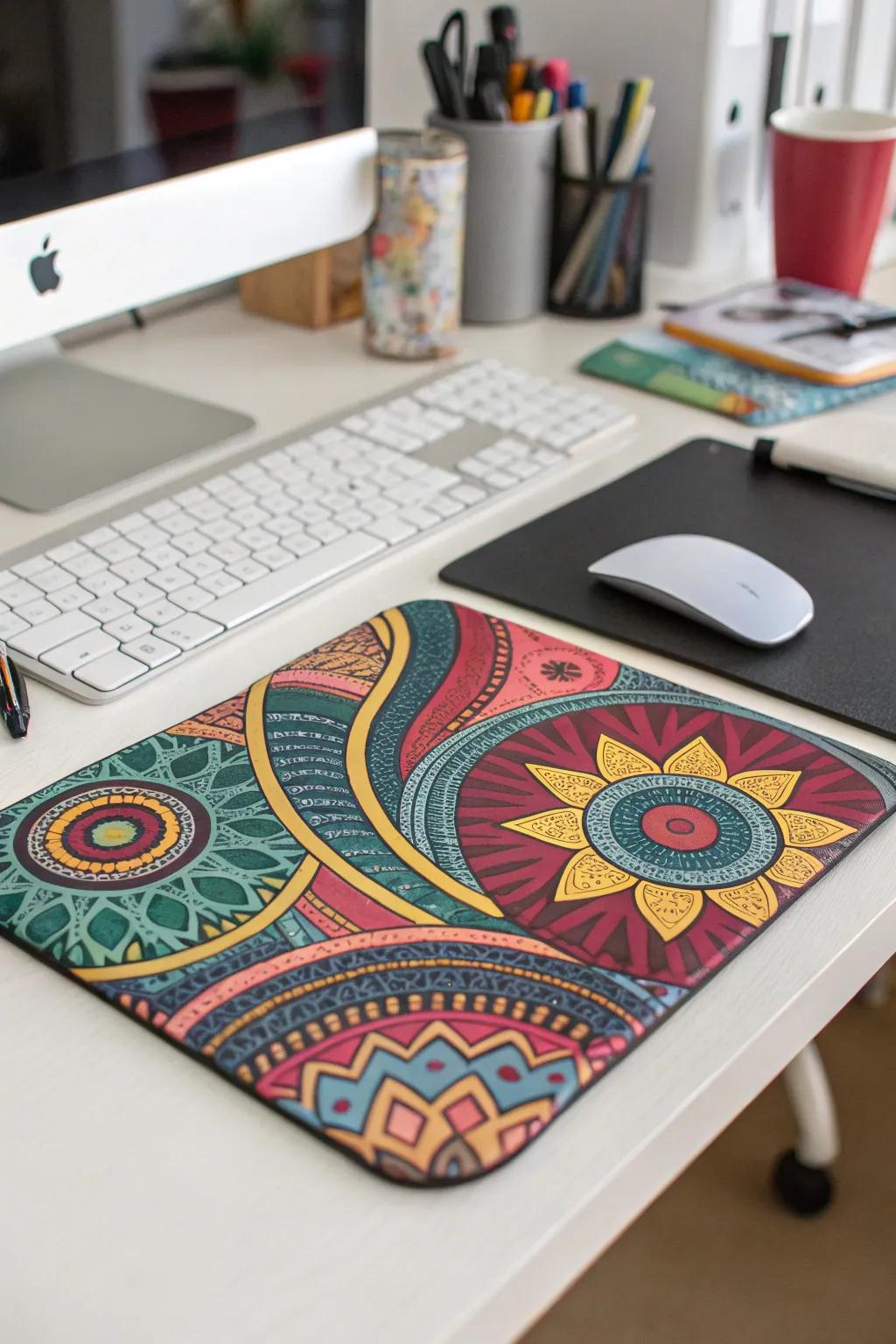 Enhance workspaces with custom mouse pads.